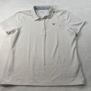 Vineyard Vines - Women's Texas Longhorns Performance Polo - White - SZ Large NWT